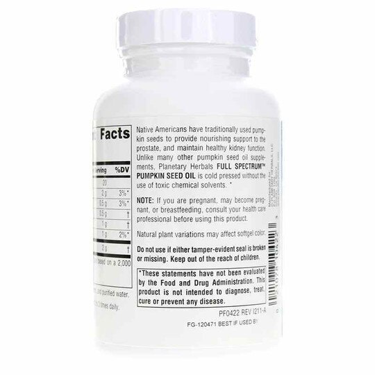 Pumpkin Seed Oil Full Spectrum, PLH
